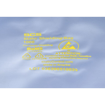 SCS Static Shielding Bag 203mm(W)x 356mm(L)