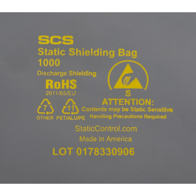 SCS Static Shielding Bag 254mm(W)x 610mm(L)