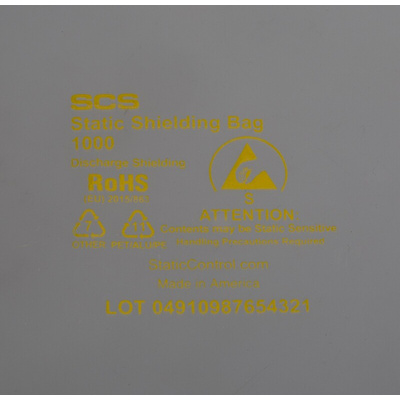 SCS Static Shielding Bag 406mm(W)x 610mm(L)