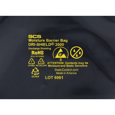 SCS Moisture Barrier Bag 152mm(W)x 203mm(L)