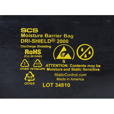 SCS Moisture Barrier Bag 152mm(W)x 254mm(L)