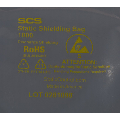 SCS Static Shielding Bag 102mm(W)x 102mm(L)