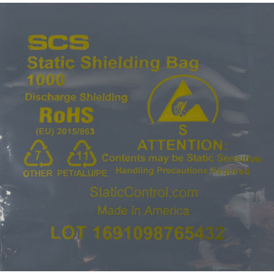 SCS Static Shielding Bag 51mm(W)x 76mm(L)