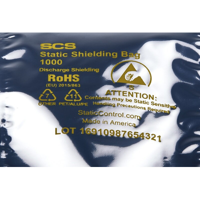 SCS Static Shielding Bag 76mm(W)x 127mm(L)