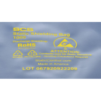 SCS Static Shielding Bag 203mm(W)x 457mm(L)