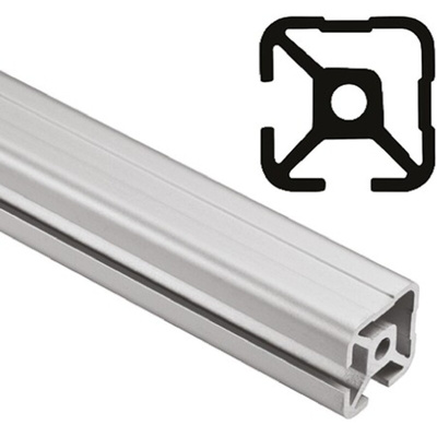 FlexLink Silver Aluminium Profile Strut, 22 x 22 mm, 5.6mm Groove, 1000mm Length, Series XD