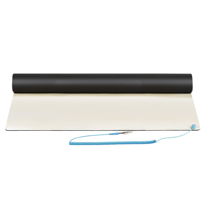 StarTech.com Beige Antistatic Workstation Kit ESD-Safe Mat, 600mm x 1.2m x 2mm