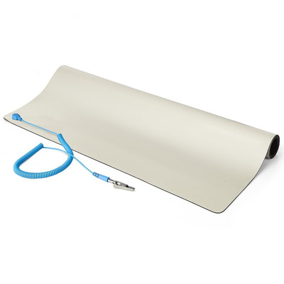 StarTech.com Beige Antistatic Workstation Kit ESD-Safe Mat, 600mm x 1.2m x 2mm
