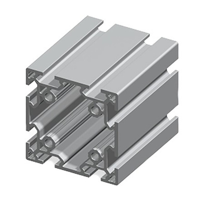 FlexLink Silver Aluminium Profile Strut, 88 x 88 mm, 11mm Groove, 1000mm Length, Series XC