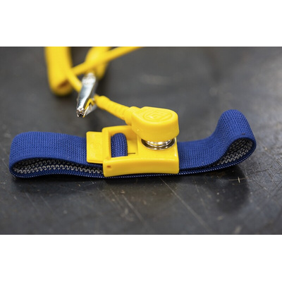 RS PRO ESD Grounding Wrist Strap & Cord Set With 10 mm Socket, 10 mm Stud