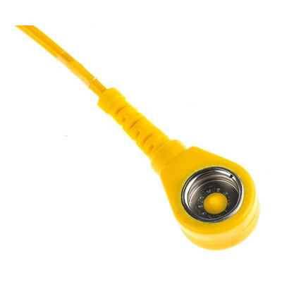 RS PRO ESD Grounding Wrist Strap & Cord Set With 10 mm Socket, 10 mm Stud
