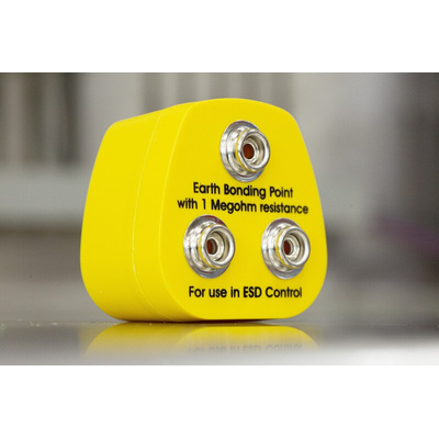 RS PRO ESD Earth Bonding Plug With 10 mm Stud x 3