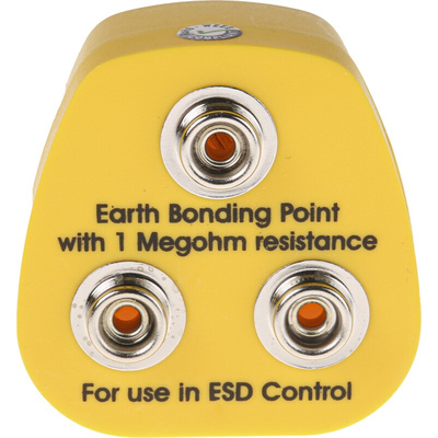 RS PRO ESD Earth Bonding Plug With 10 mm Stud x 3