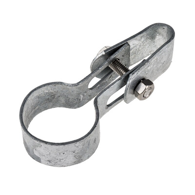 RS PRO Cast Iron Round Tube Panel Clip, 33.7mm OD