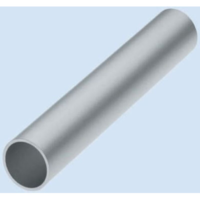 Rose+Krieger Silver Steel Round Tube, 1000mm Length, Dia. 48mm, Series GT 48