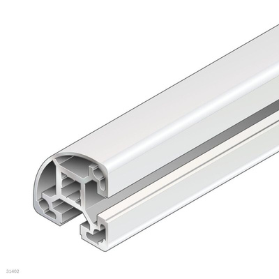 Bosch Rexroth Silver Aluminium Profile Strut, 40 x 40 mm, 10mm Groove, 2000mm Length