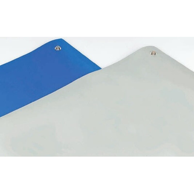 RS PRO Grey Bench/Floor ESD-Safe Mat, 1.8m x 1.2m x 3.2mm