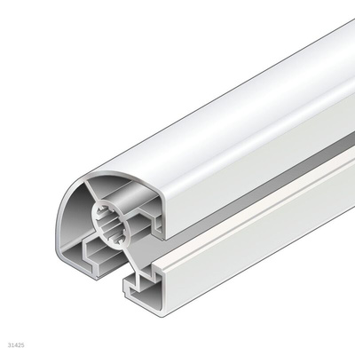 Bosch Rexroth Silver Aluminium Profile Strut, 45 x 45 mm, 10mm Groove, 1000mm Length