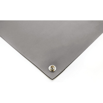 RS PRO Grey Bench ESD-Safe Mat, 1.2m x 600mm x 2mm