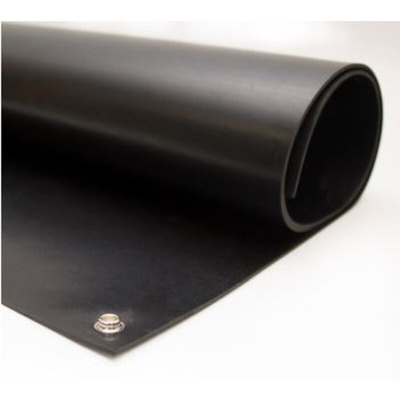 RS PRO Black Floor ESD-Safe Mat, 1.2m x 600mm x 3mm