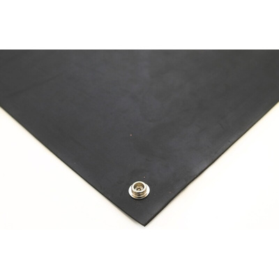 RS PRO Black Floor ESD-Safe Mat, 1.2m x 600mm x 3mm