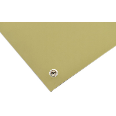 RS PRO Yellow Bench ESD-Safe Mat, 1.2m x 1.2m x 2mm