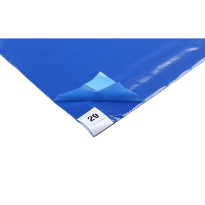 RS PRO Cleanroom Tacky Mat, 1.14m x 460mm x 1.65mm