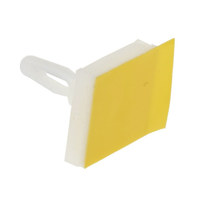 LCBSBM-4-01 ART, 6.4mm High Nylon PCB Support for 3.18mm PCB Hole, 12.7 x 12.7mm Base