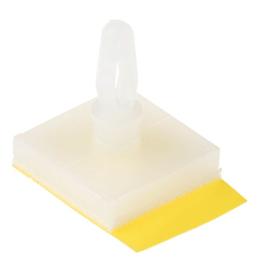 LCBSBM-4-01 ART, 6.4mm High Nylon PCB Support for 3.18mm PCB Hole, 12.7 x 12.7mm Base