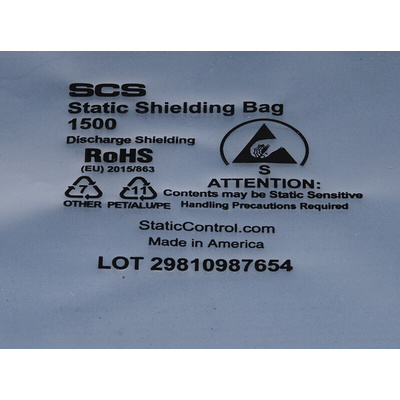 SCS Static Shielding Bag 117mm(W)x 330mm(L)