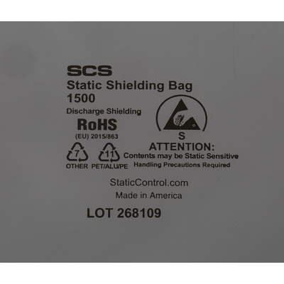 SCS Static Shielding Bag 203mm(W)x 508mm(L)