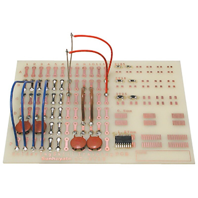 Sunhayato PCB Developing Kit, Soldering test practice board