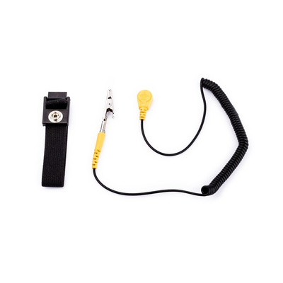 RS PRO ESD Grounding Wrist Strap & Cord Set With 10 mm Socket, 10 mm Stud