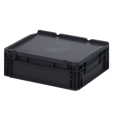 Anti-static, Conductive, Dissipative PP ESD-Safe Box 400mm (L) 135mm (H)