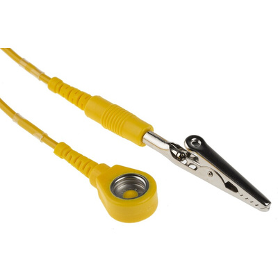 RS PRO ESD Grounding Cord With 10 mm Socket
