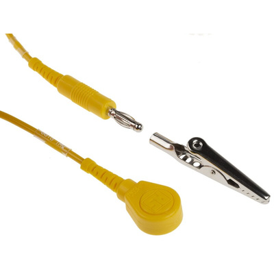 RS PRO ESD Grounding Cord With 10 mm Socket
