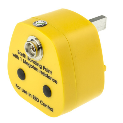 RS PRO ESD Earth Bonding Plug With 10 mm Stud