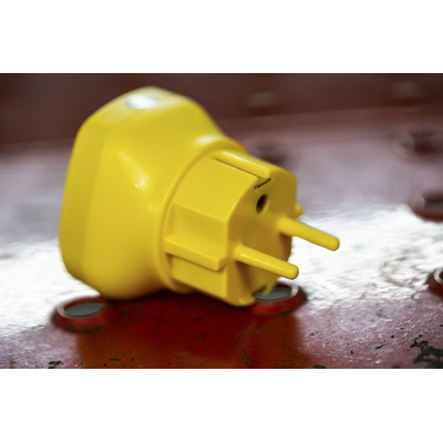 RS PRO ESD Earth Bonding Plug With 10mm Stud x 2 4mm Socket
