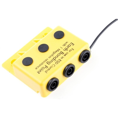 RS PRO ESD Earth Bonding Box With 4 mm Socket x 3