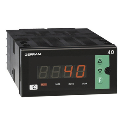 Gefran 40T96 On/Off Temperature Controller, 108 x 48mm, 100 → 240 V ac/dc Supply
