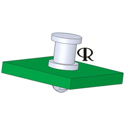 Essentra Nylon Push Spacer for 2.54mm PCB Hole