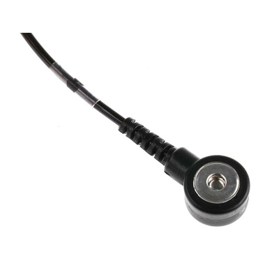 RS PRO ESD Grounding Wrist Strap & Cord Set With 4 mm Stud