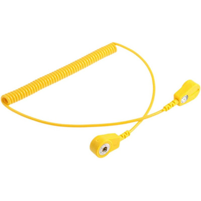 RS PRO ESD Grounding Wrist Strap & Cord Set With 4 mm Stud