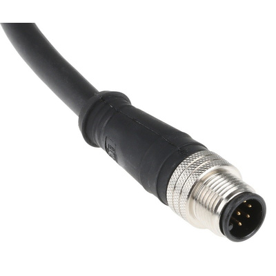 Brad Straight M12 to Unterminated Cable assembly, 8 Core 2m Cable