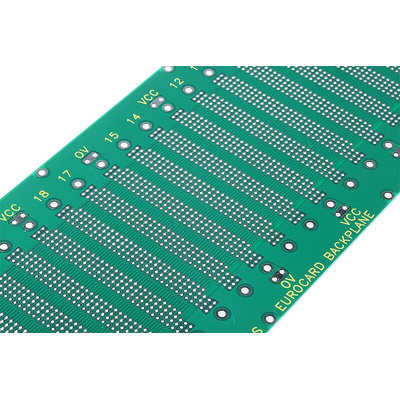 Vero Technologies 96 Way DIN 41612 Eurocard Backplane FR4 Double Sided 84HP With 15.24mm Connector Pitch