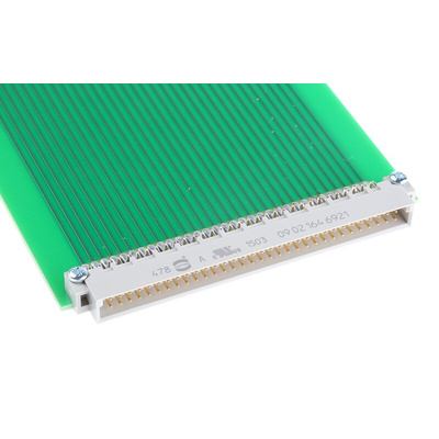 09-3817, 64 Way Double Sided DIN 41612 Extender Board Extender Board FR4 281.6 x 100 x 1.6mm