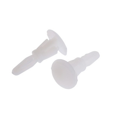 RLCBSR-04-01-BLANC, 6.4mm High Nylon PCB Support Pillar for 3.18mm PCB Hole, 9.5mm Base