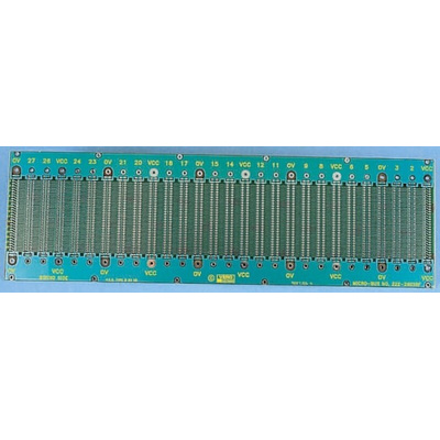 RS PRO 64, 96 Way DIN 41612 Eurocard Motherboard FR4 Single Sided 84HP With 20.32mm Connector Pitch