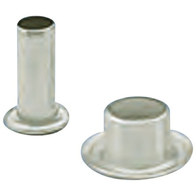 24, Wide roll eyelet PCB Rivet for 1.6mm Diameter, 3.2mm Length