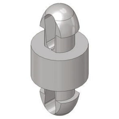 MDLSP-1-100-04M-01, 4mm High Nylon PCB Post for 2.5mm PCB Hole, 4.6mm Base